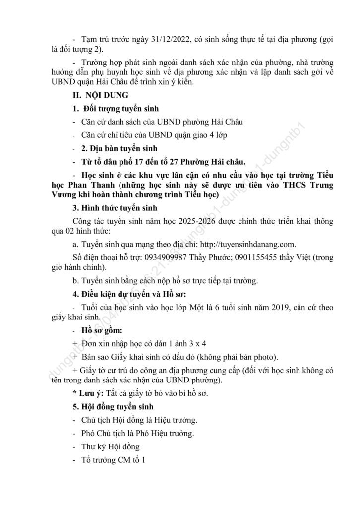 Website Trường Tiểu học Phan Thanh